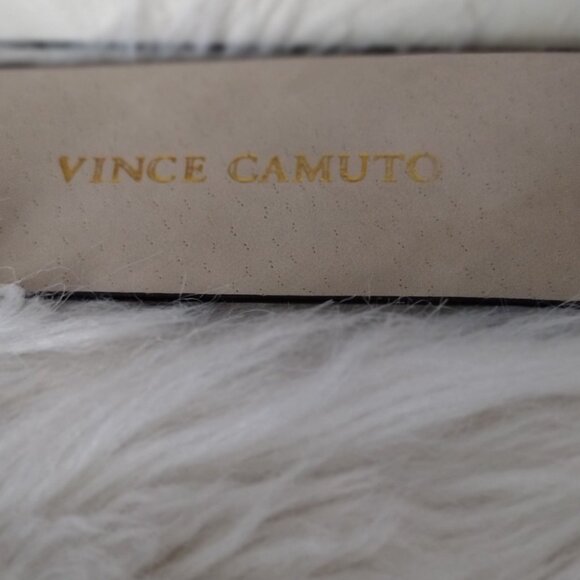 Vince Camuto Statement Belt Pearl Rhinestone Double Circle Buckle Black NWOT M/L - Picture 4 of 5